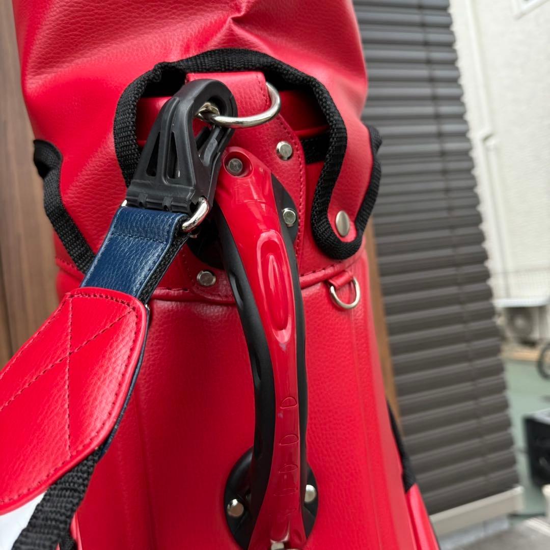 【KAZUKI様】【備品】HONMA キャディバッグ 赤 白
