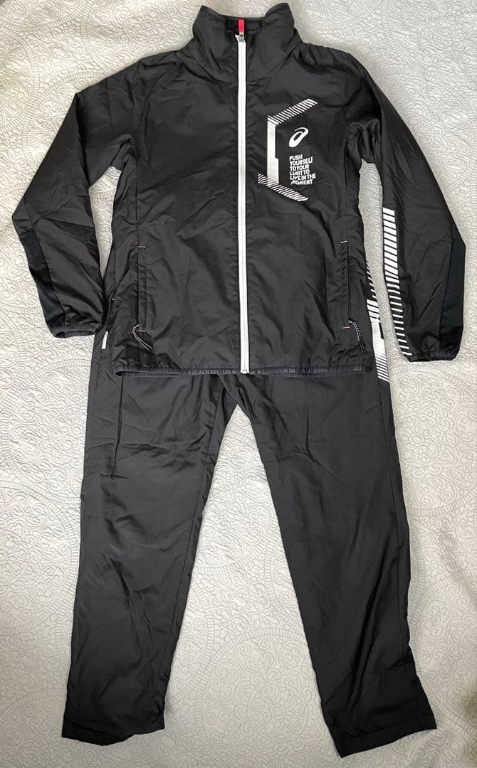 asics LIMO裏トリコット　ウォーマー ウィンドブレーカー 上下　美品　M
