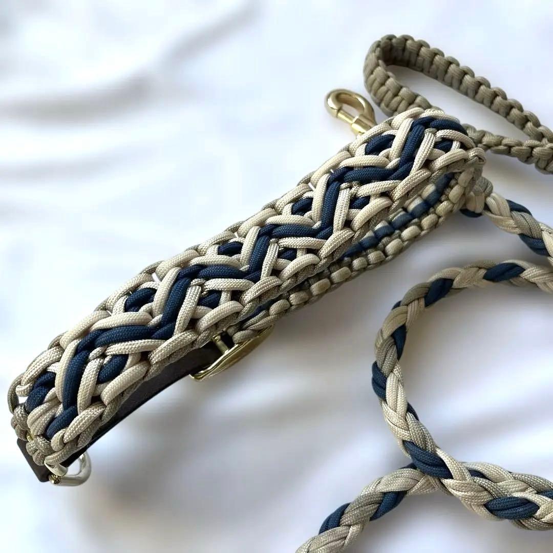 大型犬　首輪　パラコードリード