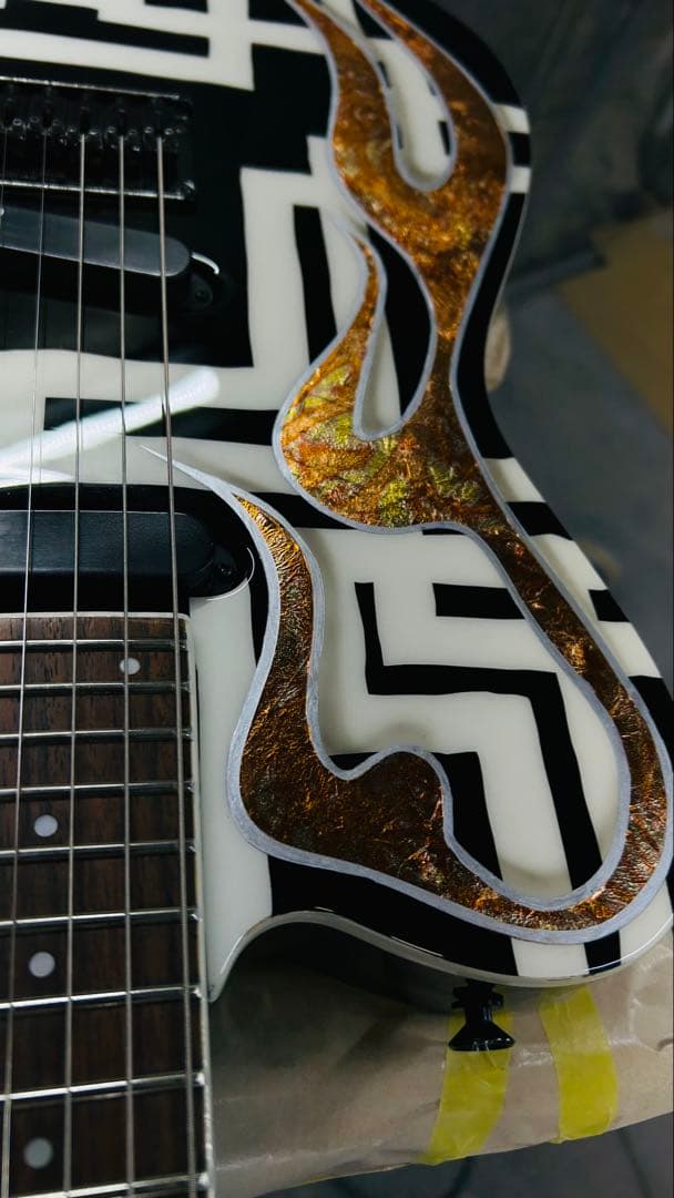 TEJ 布袋モデル風　G柄ファイヤーペイント ※珍しい24F仕様⭐︎samick⭐︎