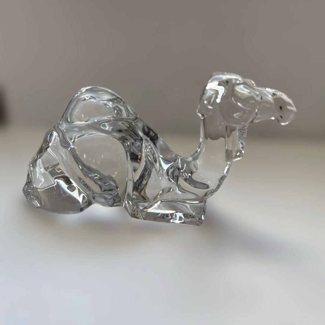 バカラ　クリスタルガラス置物　キャメル