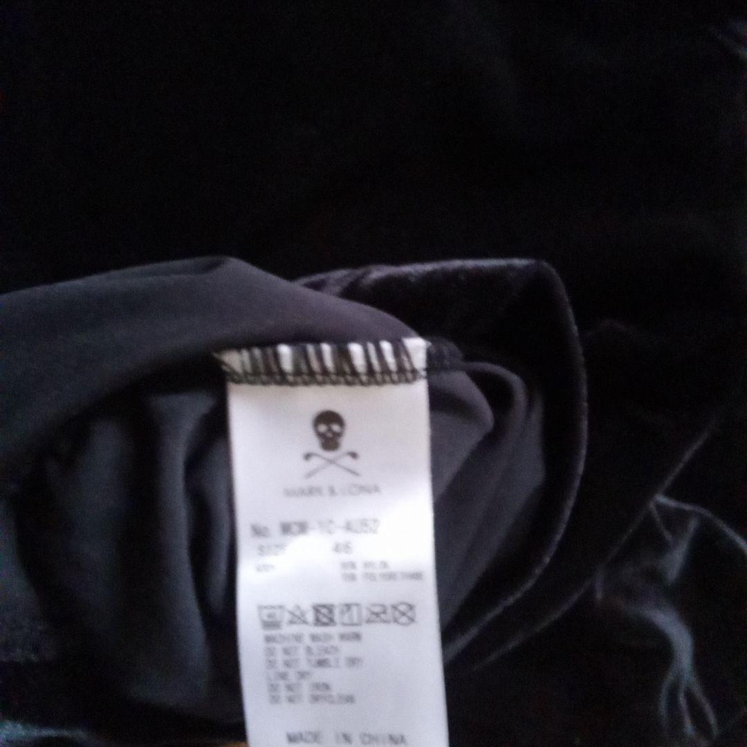 MARK&LONA ブラック ハイネックシャツ