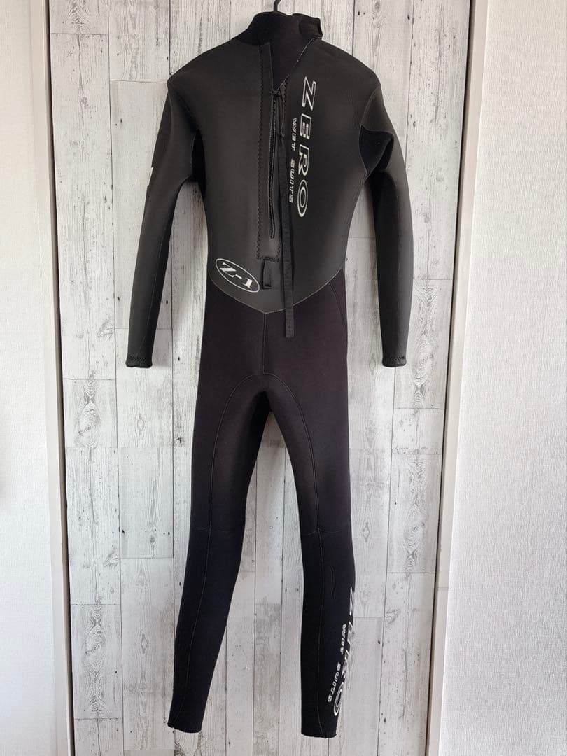 高級ブランド ZERO セミドライ ウエットスーツ フル 5/3mm 裏起毛M