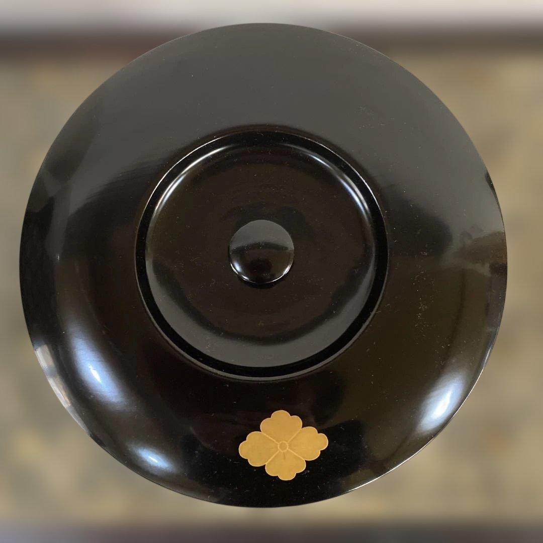 茶道具　懐石道具　飯器と脇引丸盆　輪島塗木箱入り