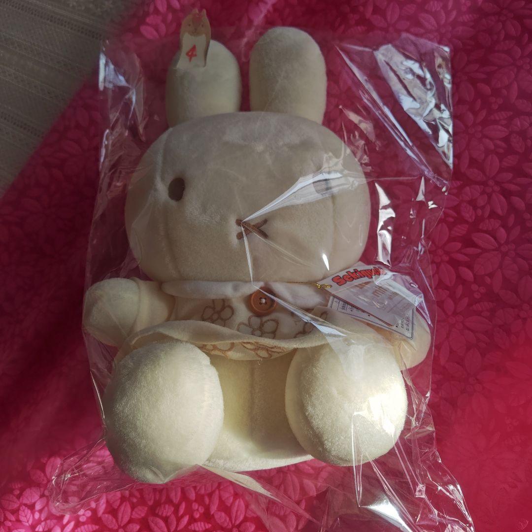 miffy whiteシリーズ ミッフィー 花柄ドレスM ぬいぐるみ ④