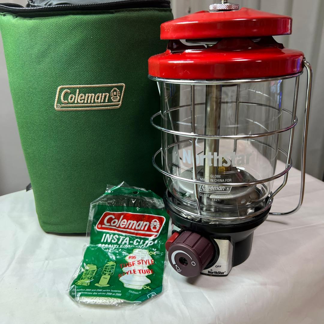 Coleman Northstar ランタン 赤 収納ケース付き