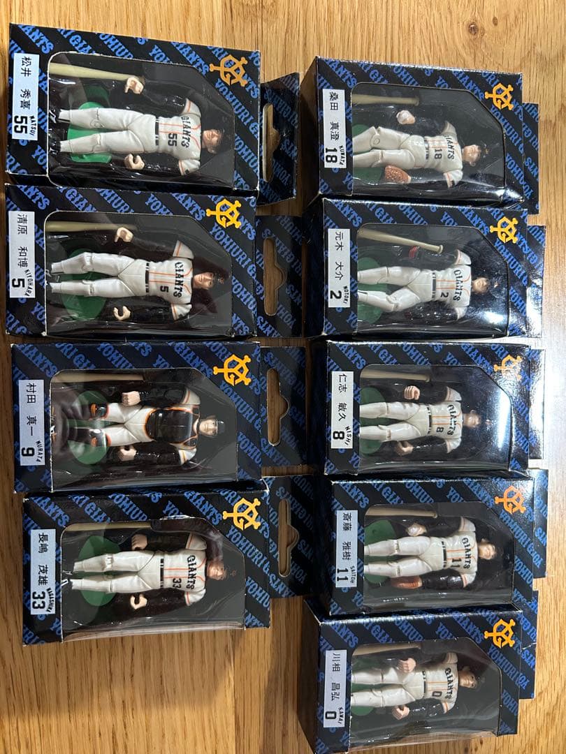 読売ジャイアンツ レトロフィギュアセット 9体