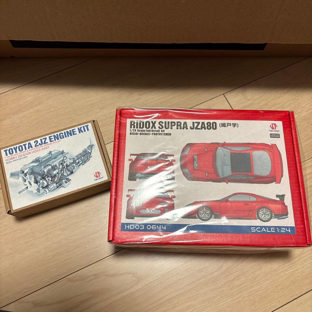 RIDOX SUPRA JZA80 1/24 & 2JZエンジンキット