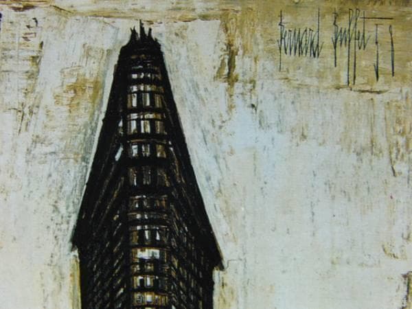 ベルナール・ビュッフェ「NEW YORK-Flat-Iron building」