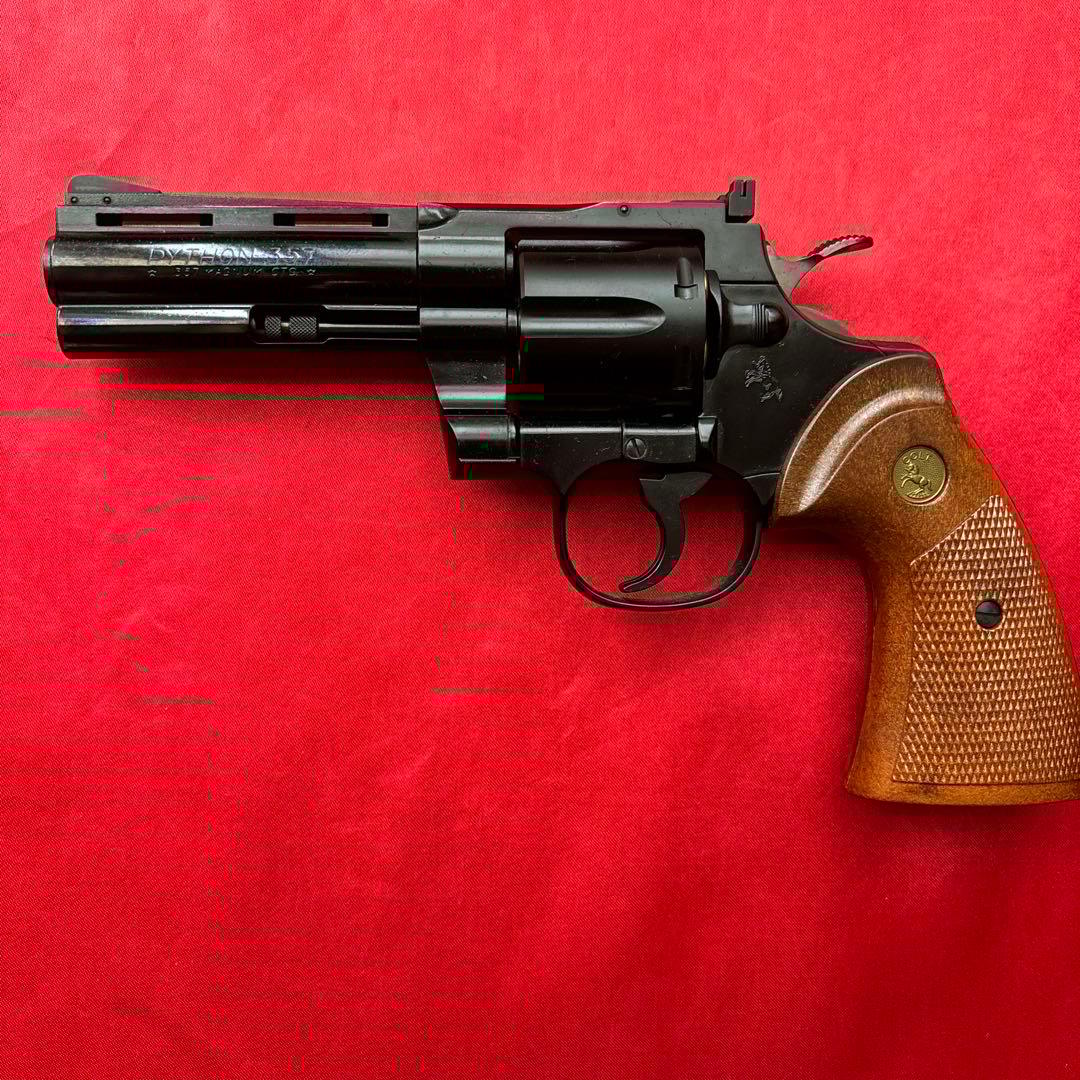 タナカ　コルトパイソン4インチ　ジュピターフィニッシュ　ガスリボルバー