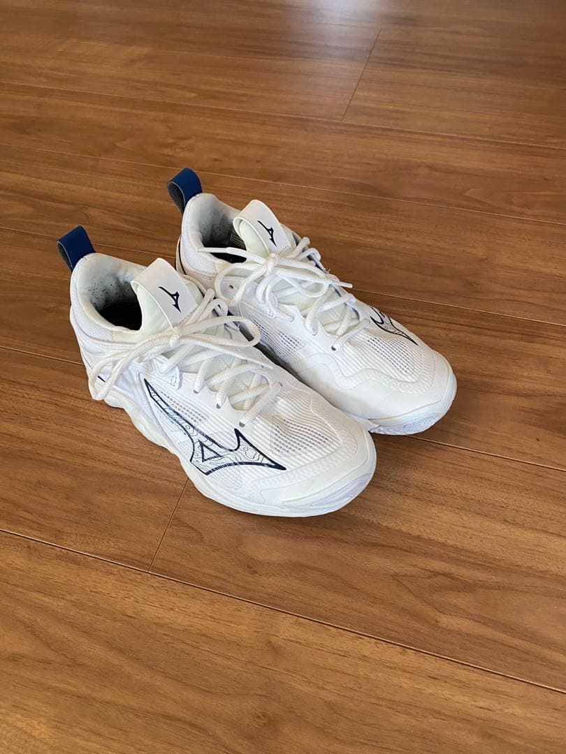 Mizuno バレーボールシューズ ホワイト　￼フットクラフト付き　24.5cm