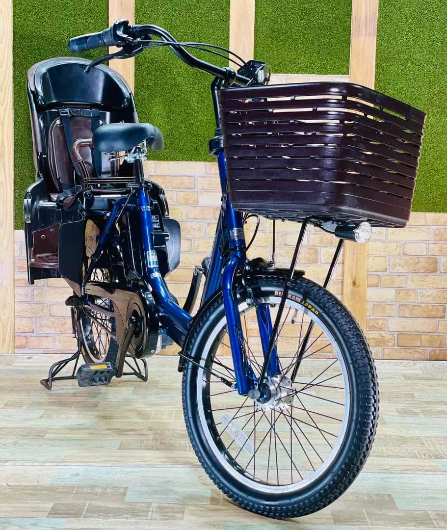 H2969 超人気 ネイビー 王様 ギュットアニーズ子供乗せ電動アシスト自転車