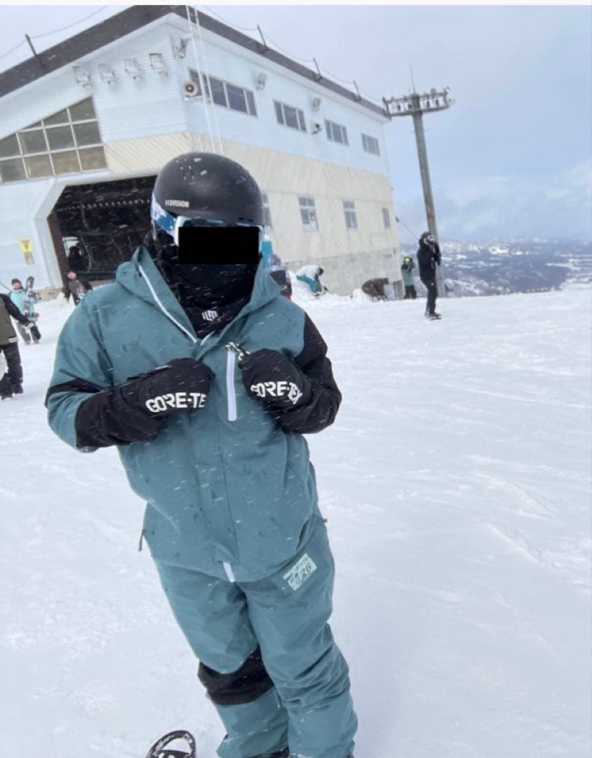 W_RAY ダブルレイ　スノーボードウェア　上下セット　青