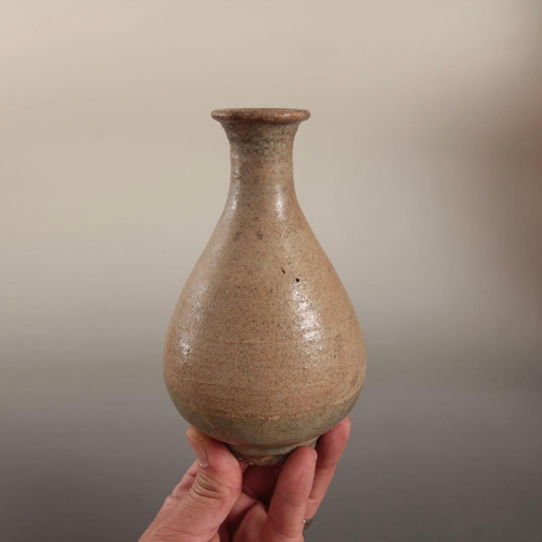 李朝 無地刷毛目 井戸手 徳利 酒器 古美術 古道具 アンティーク 朝鮮美術