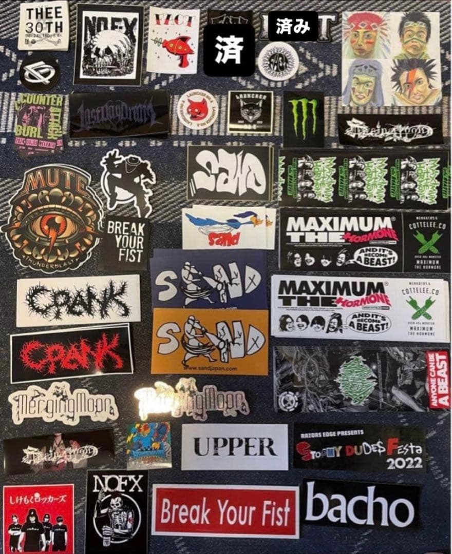 1/14 更新 バラ売り バンド ステッカー　ミュージシャン