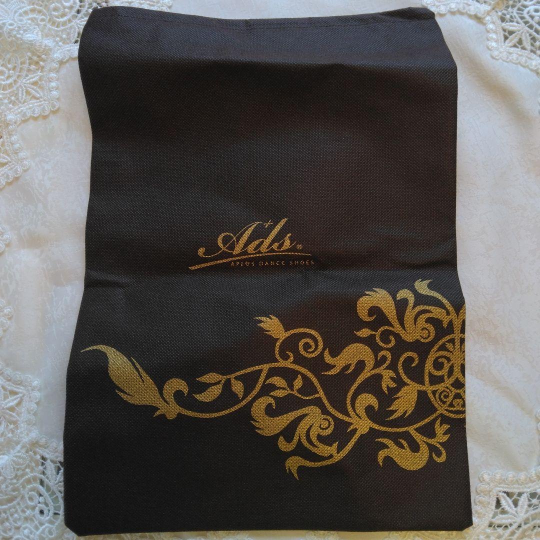 Ads ゴールド サテン 社交ダンスシューズ