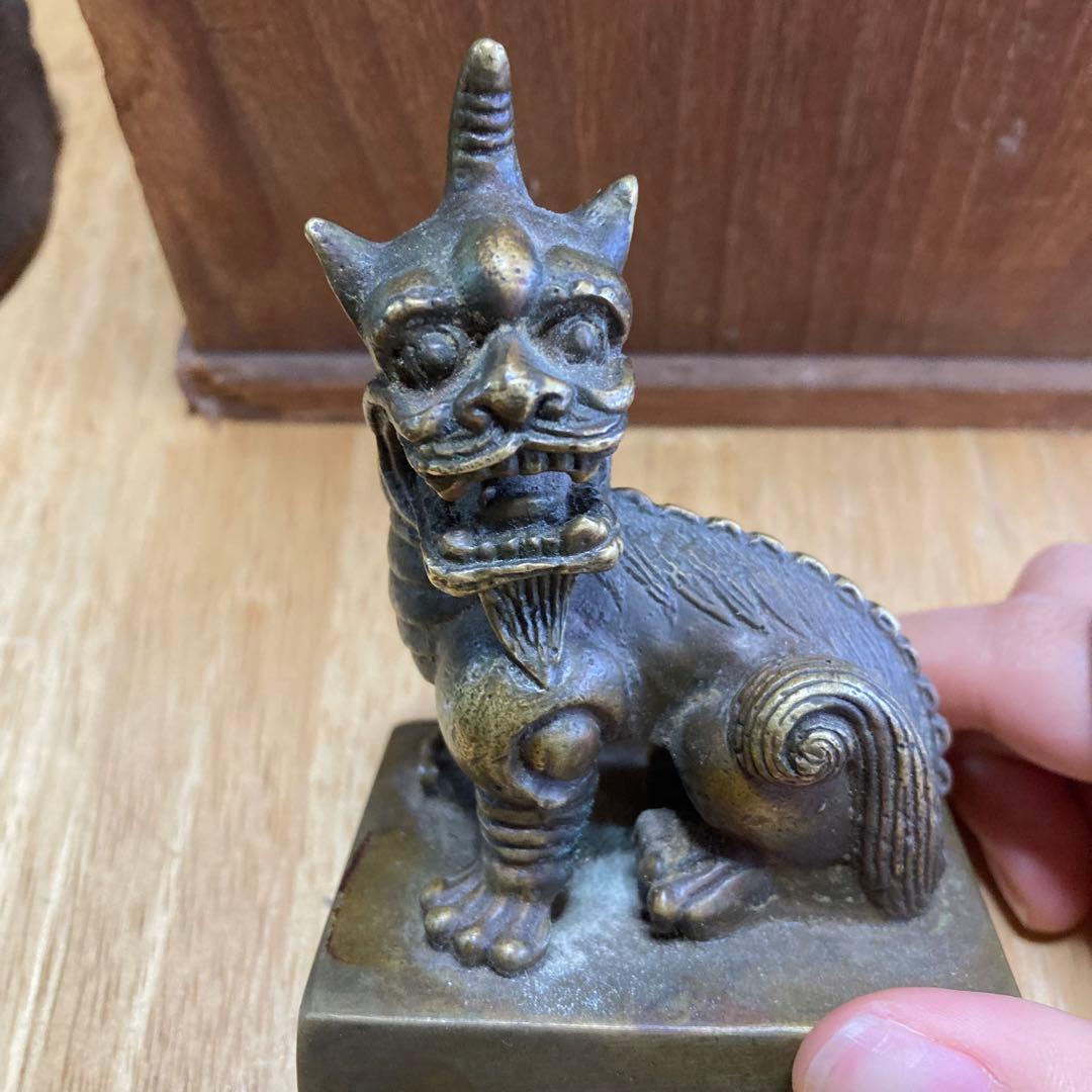 銅印　金属工芸　獅子印