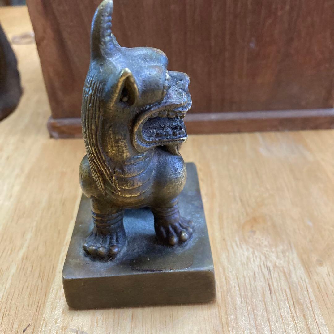 銅印　金属工芸　獅子印