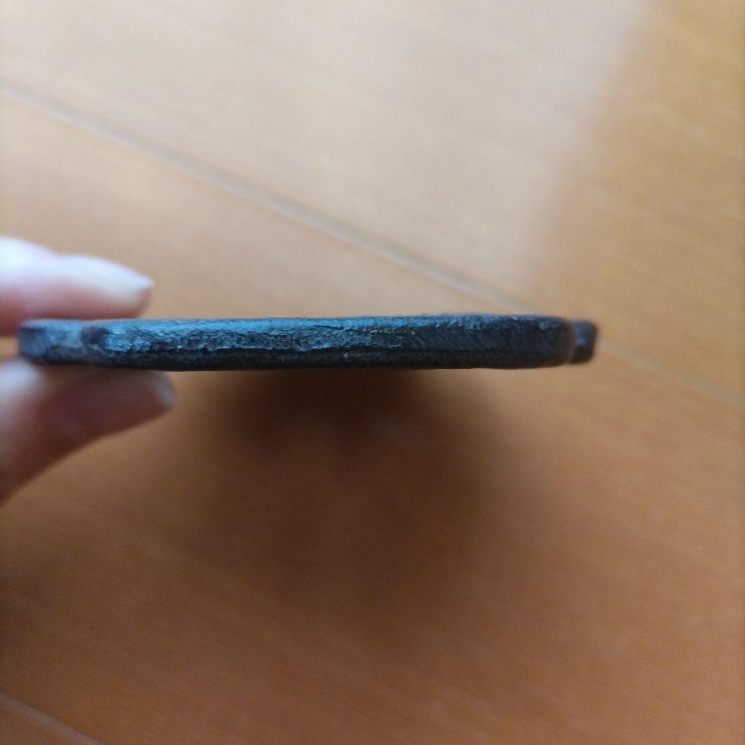 鉄製 鍔 釣り人物彫刻