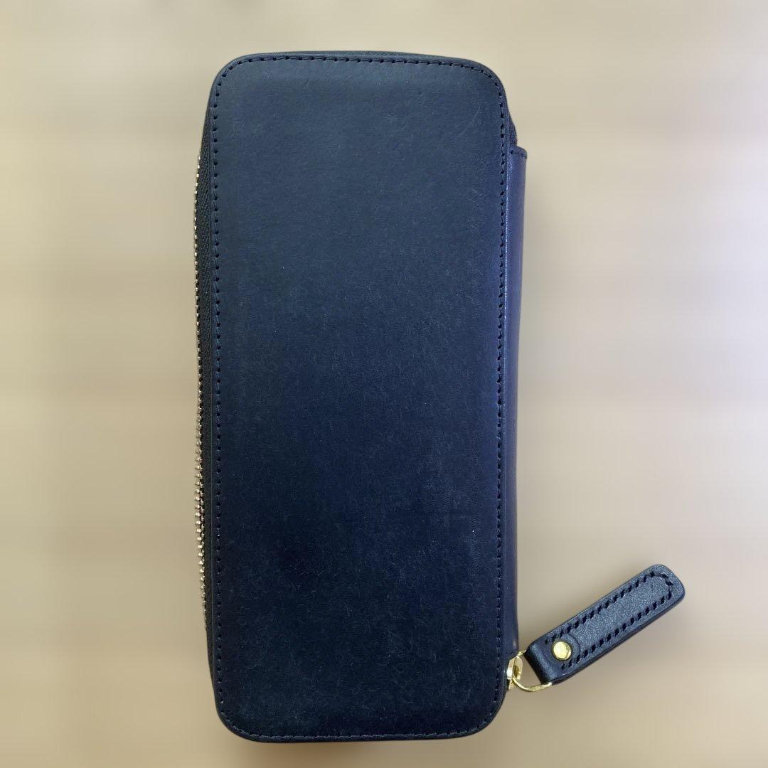 【新品】バハギア　ペンケース プエブロ　ネロ　ラウンドジップ