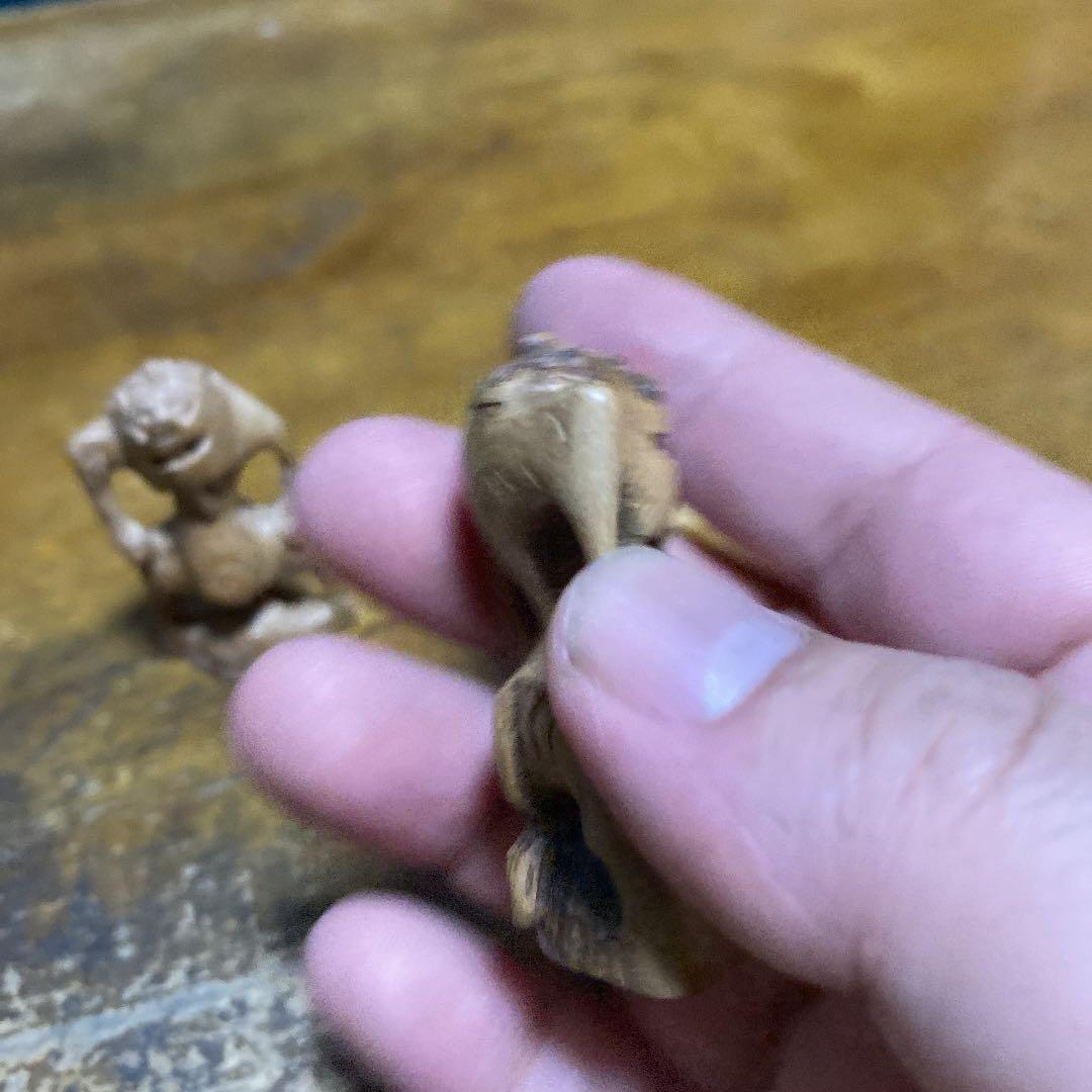 専用　天邪鬼根付一対セット