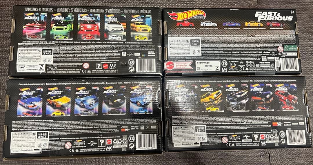 ミニカー Hotwheels FAST&FURIOUS BOX SET