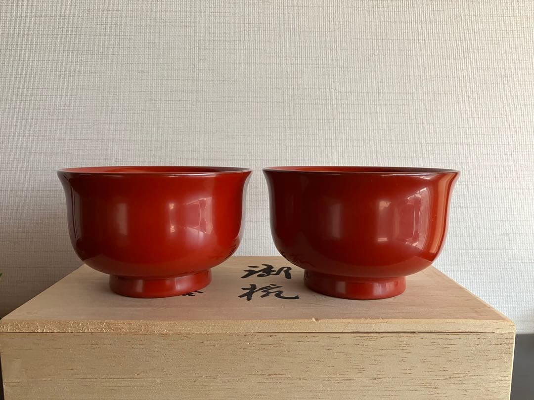 ＊ジャスミンさま専用＊　　　　　　　輪島塗　御椀　お椀　２客　本漆塗　（赤２客）