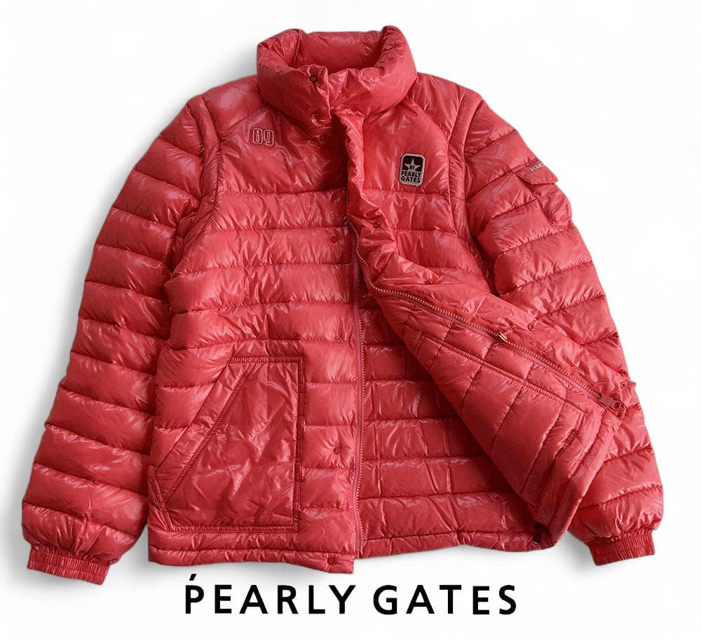 パーリーゲイツ 超軽量 2WAYライトダウンジャケット＆ベスト サイズ4ピンク