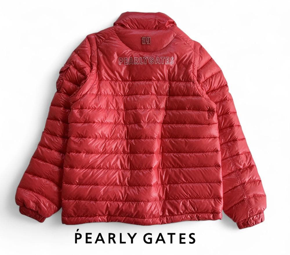 パーリーゲイツ 超軽量 2WAYライトダウンジャケット＆ベスト サイズ4ピンク