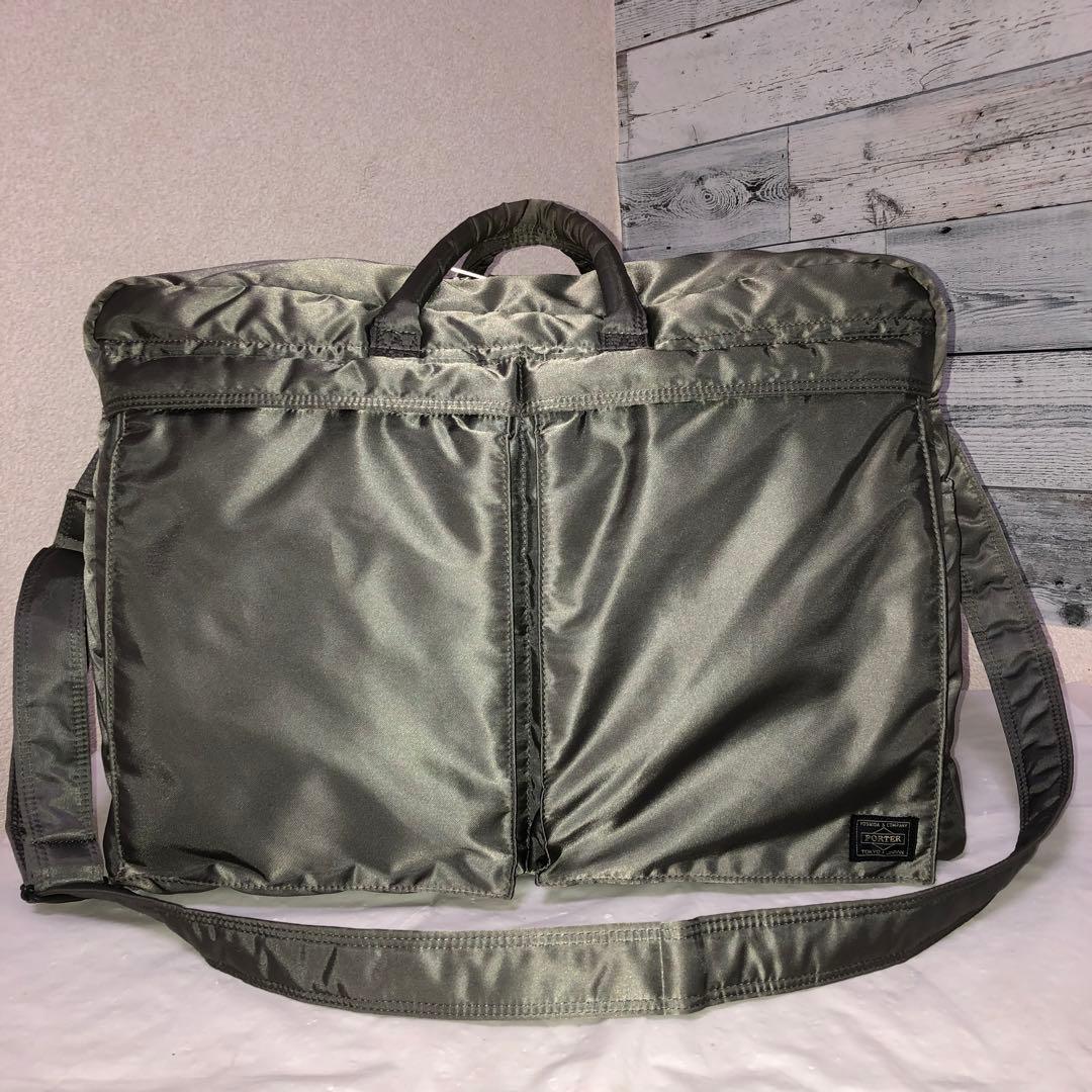 新型✨超美品 ポーター タンカー ボストンバッグ グレー 大容量 2way