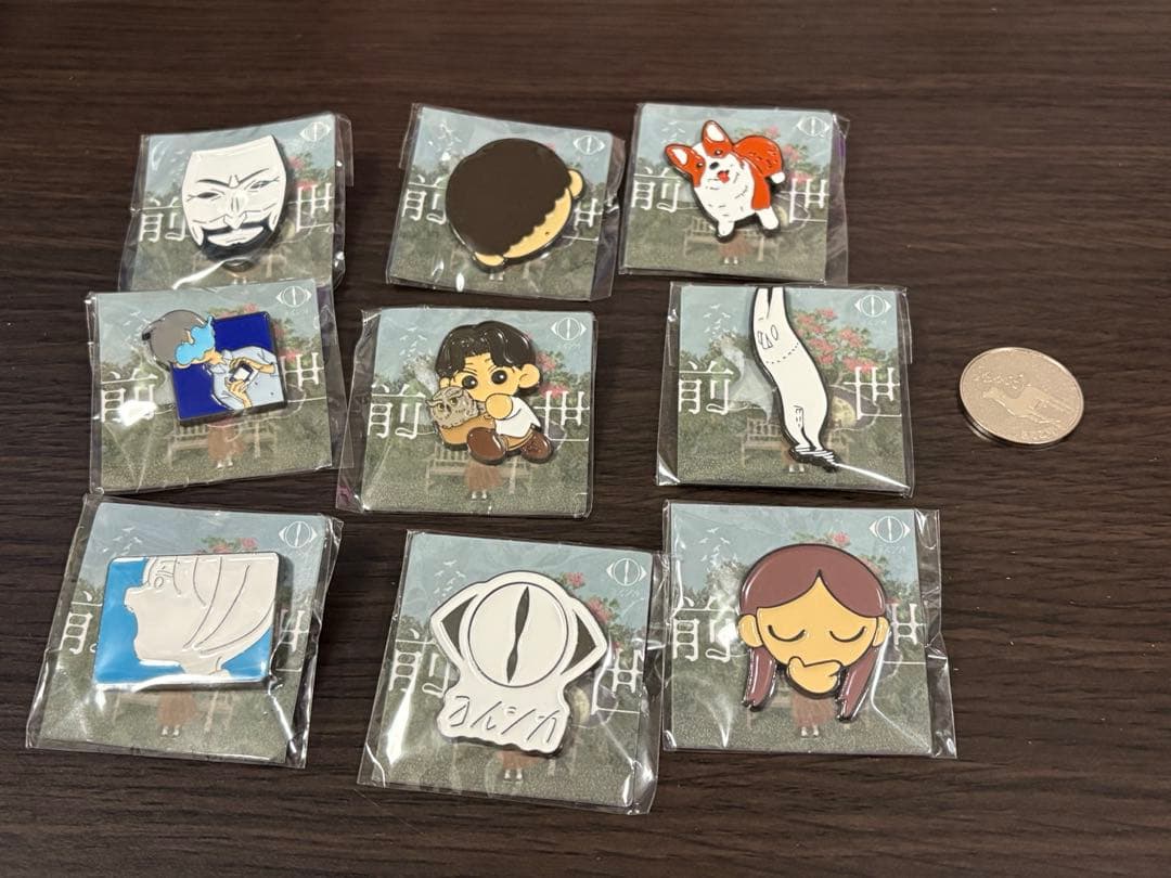 【ヨルシカ】前世2024ライブ　ガチャガチャピンバッジ9個+ガチャメダルセット