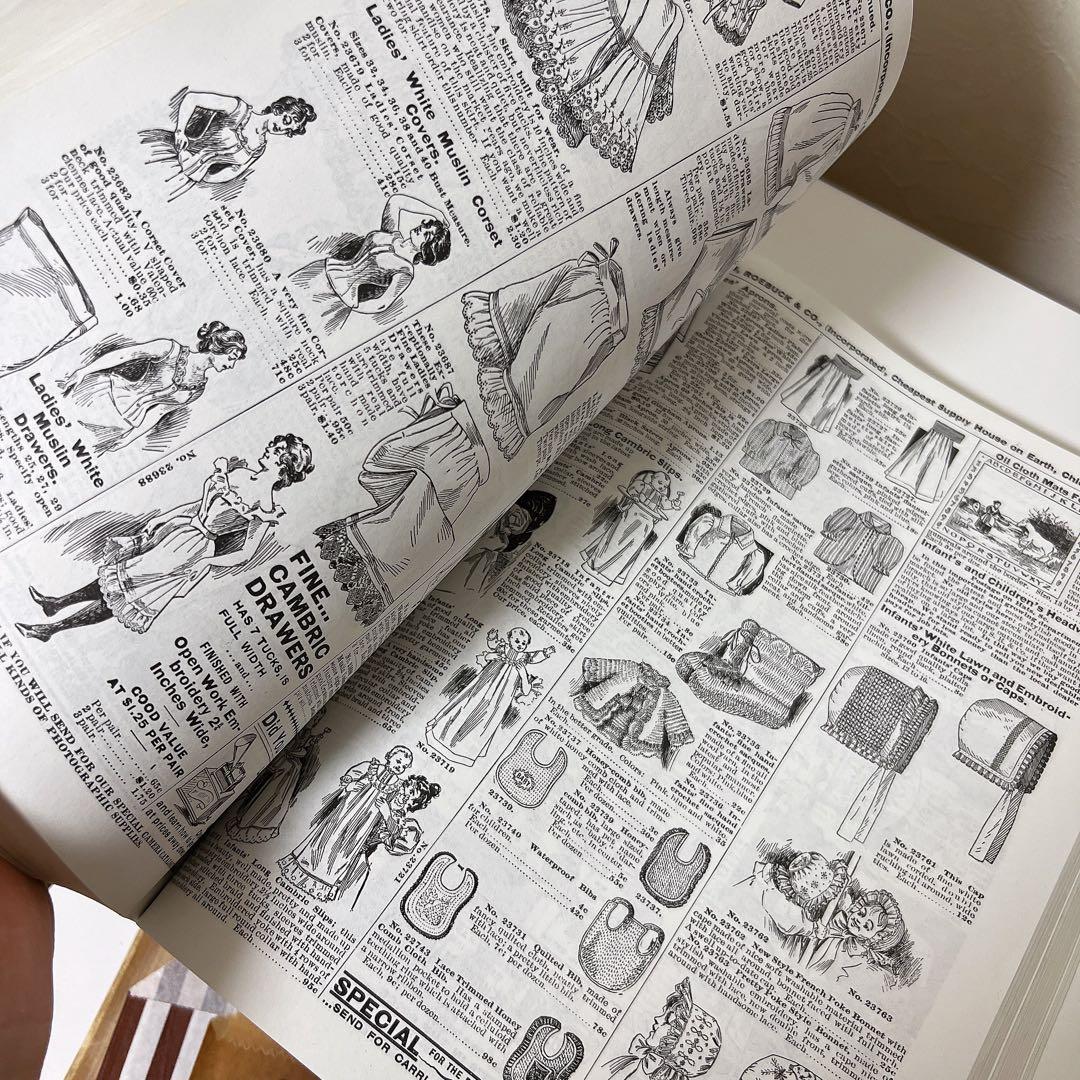 紙モノ コラージュ 1897年 シアーズ 復刻版 マルシェ袋 ジャンクジャーナル