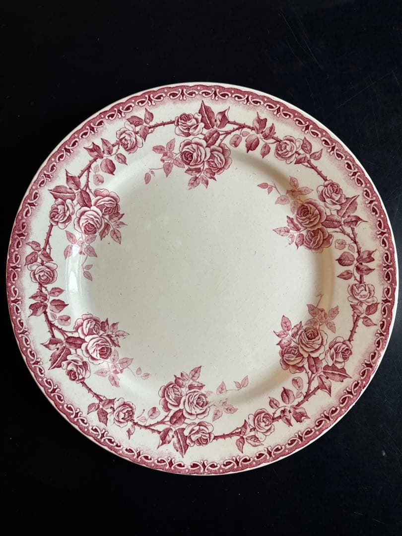 フランスアンティーク 花柄 プレート 3枚セット