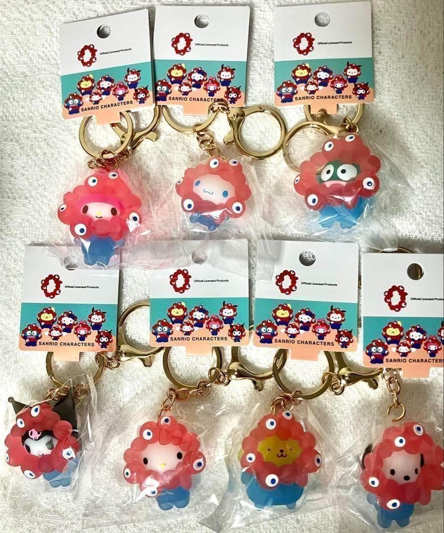 【コンプリート】サンリオ ミャクミャクなりきりマスコット クリア 7点【大特価】