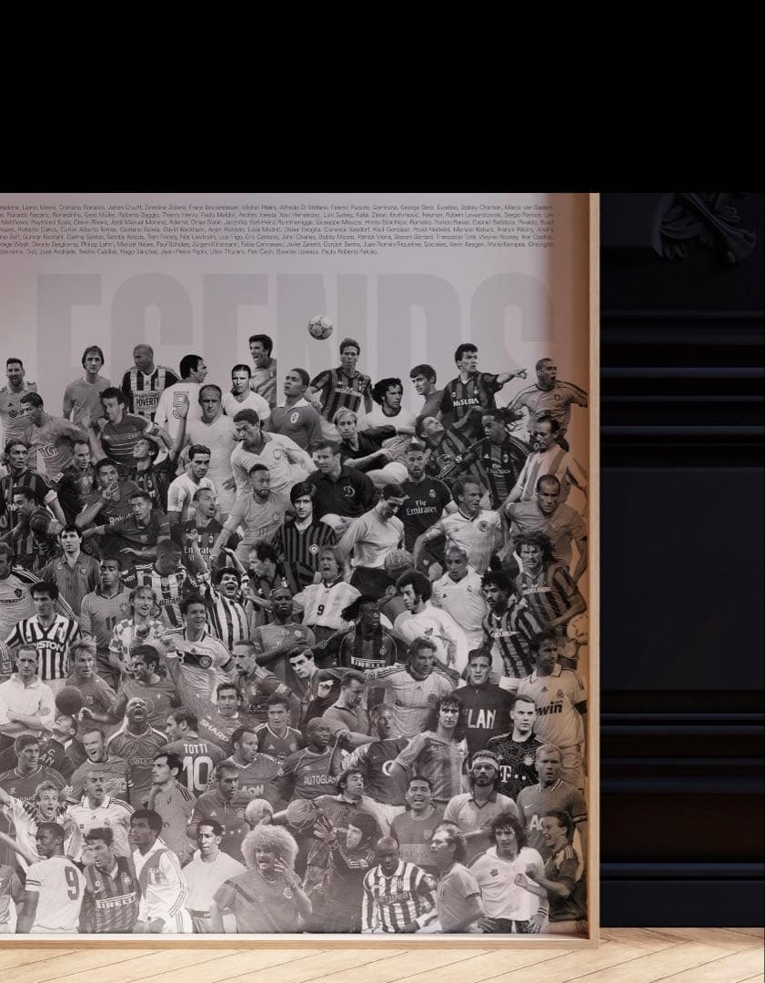 フットボール レジェンド100 アートポスター A1版