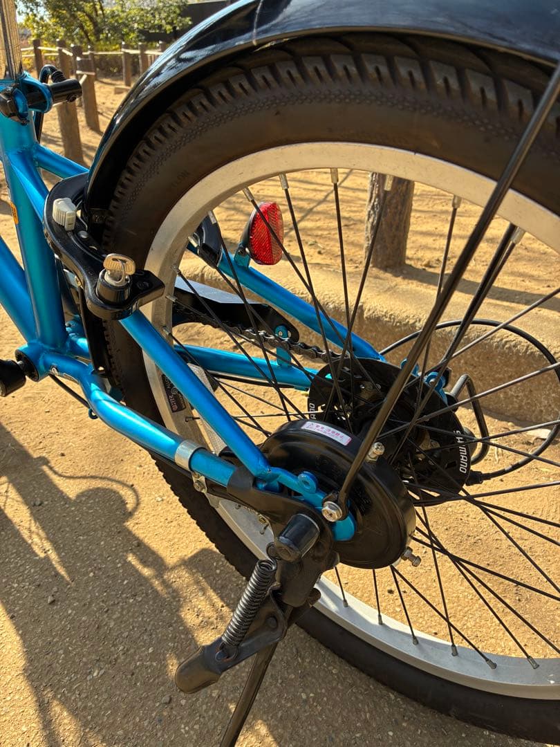 世田谷区直接引渡し限定20インチ　あさひ　ドライド　6段階変速　子供用自転車 青