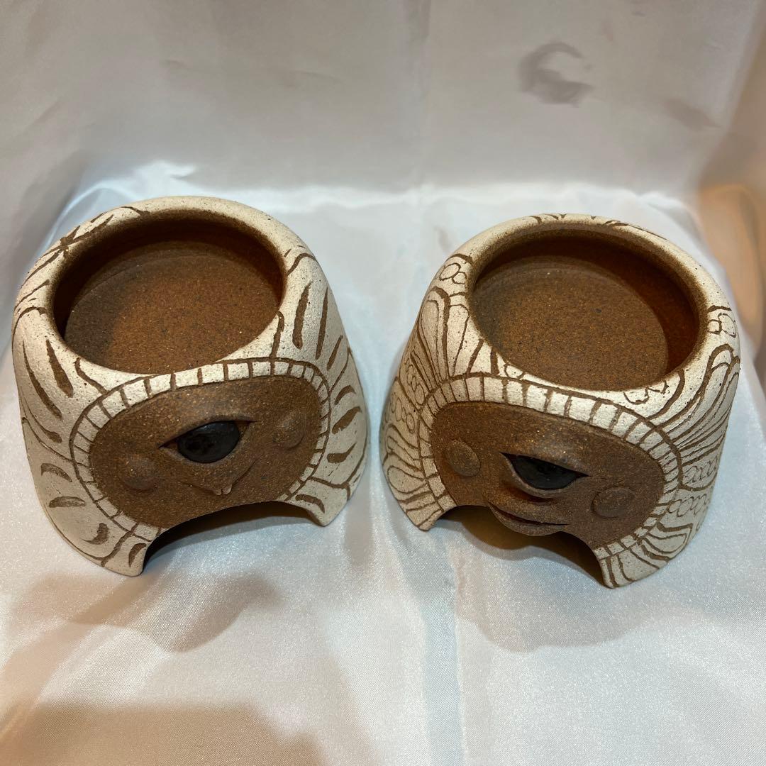 【超激レア　新品未使用シェルター2点セット】レオパ　ニシアフ　爬虫類　原田窯