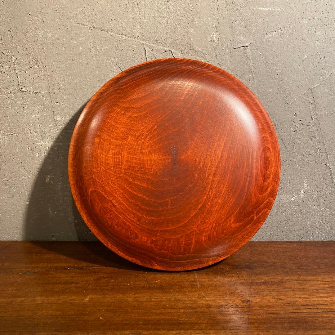 鈴木忠次作 木製皿 漆芸 漆器 菓子鉢 未使用品 伝統工芸 稀少 作家物