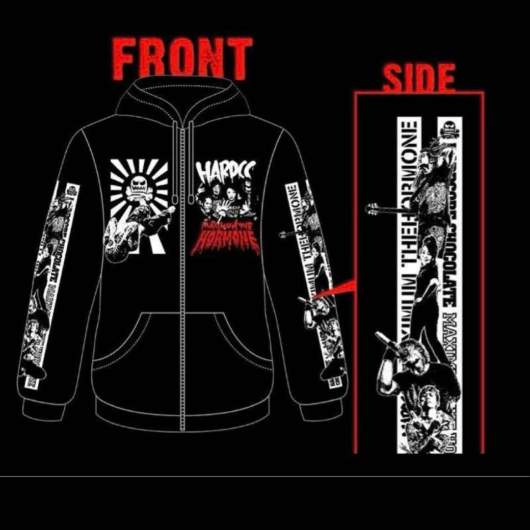 マキシマムザホルモン　ヘドバン大虐殺パーカー　L