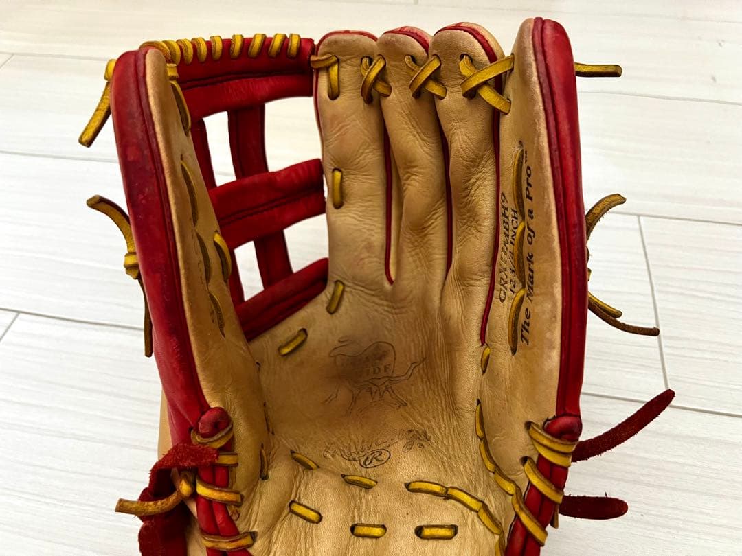 Rawlings 軟式グローブ ベージュ/レッド