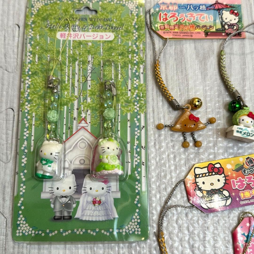 ご当地キティ ストラップ 根付け ファスナー　キーホルダーまとめ売り（全10点）