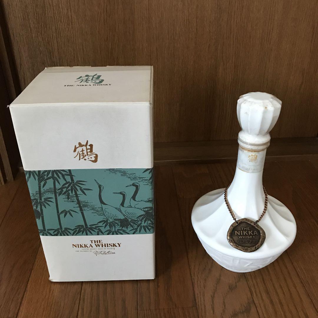 ニッカウイスキー鶴箱付きノリタケ製陶磁器未開封