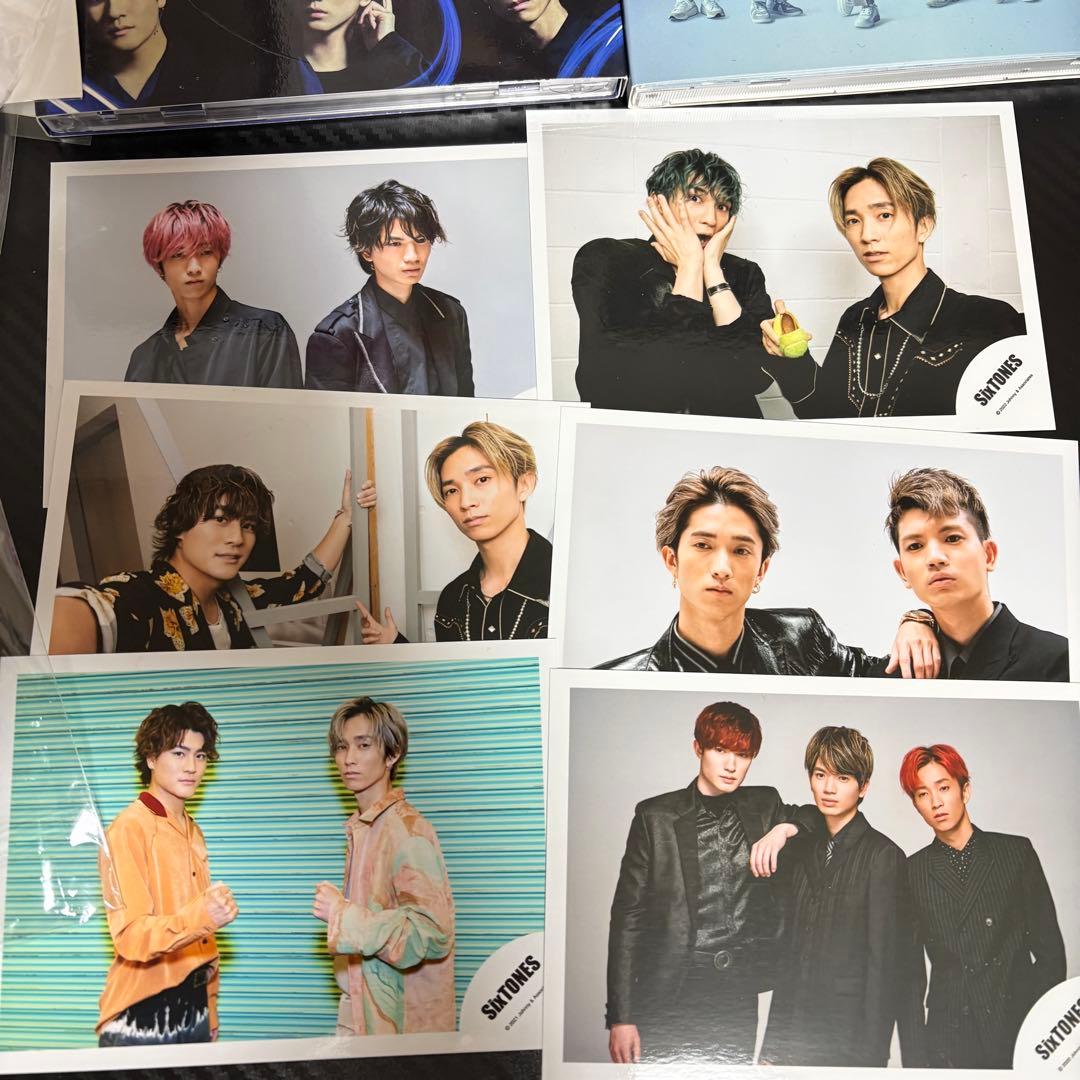 SixTONES うちわ ペンライト オフショ 公式写真 CD グッズ 22点
