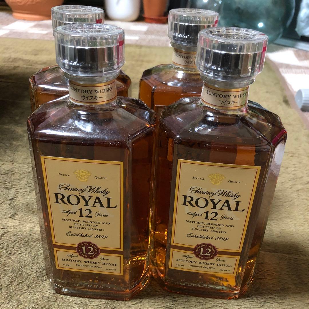 サントリーローヤル（旧ボトル）4本セット