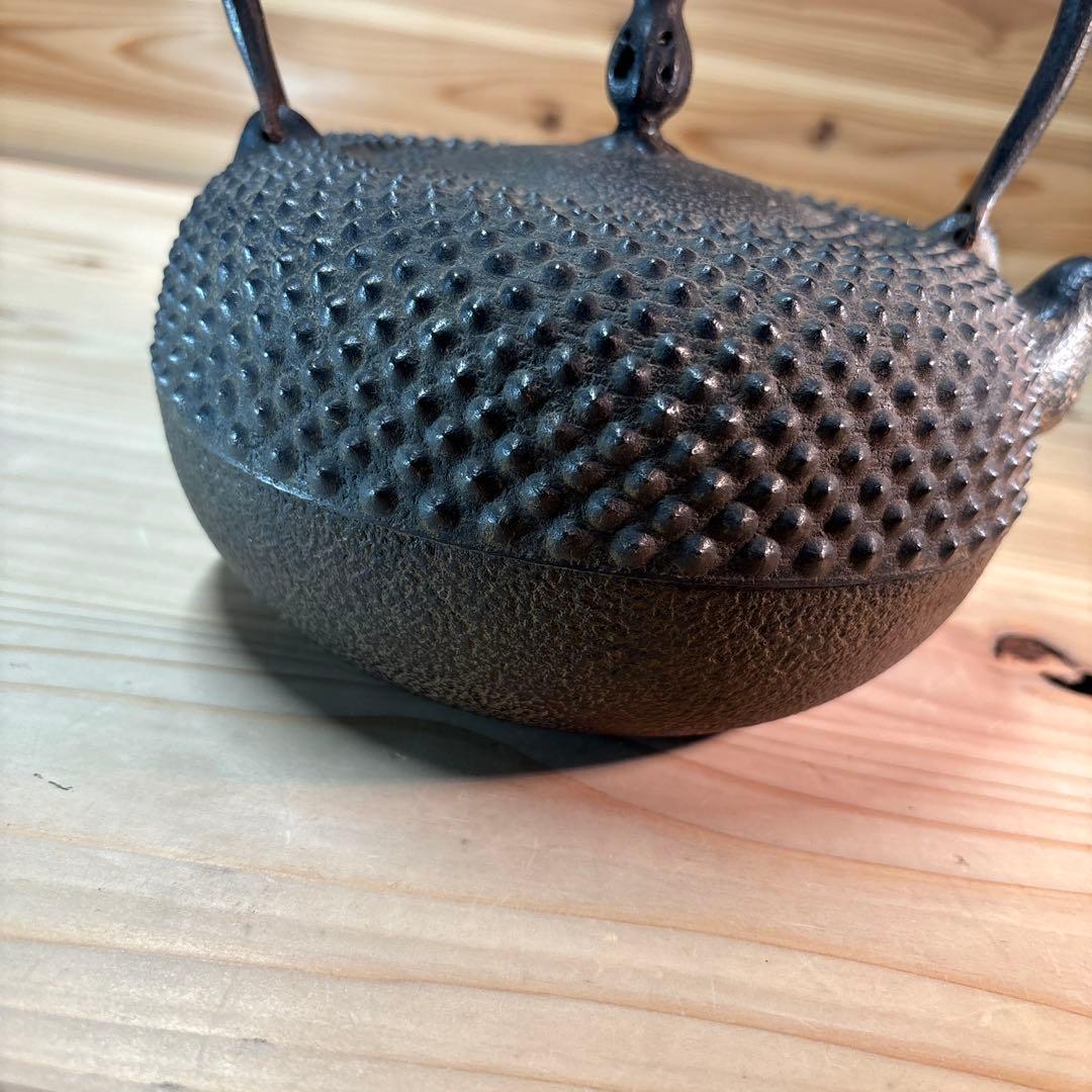 昭和レトロ　南部鉄器　虎山工房　鉄瓶　骨董品