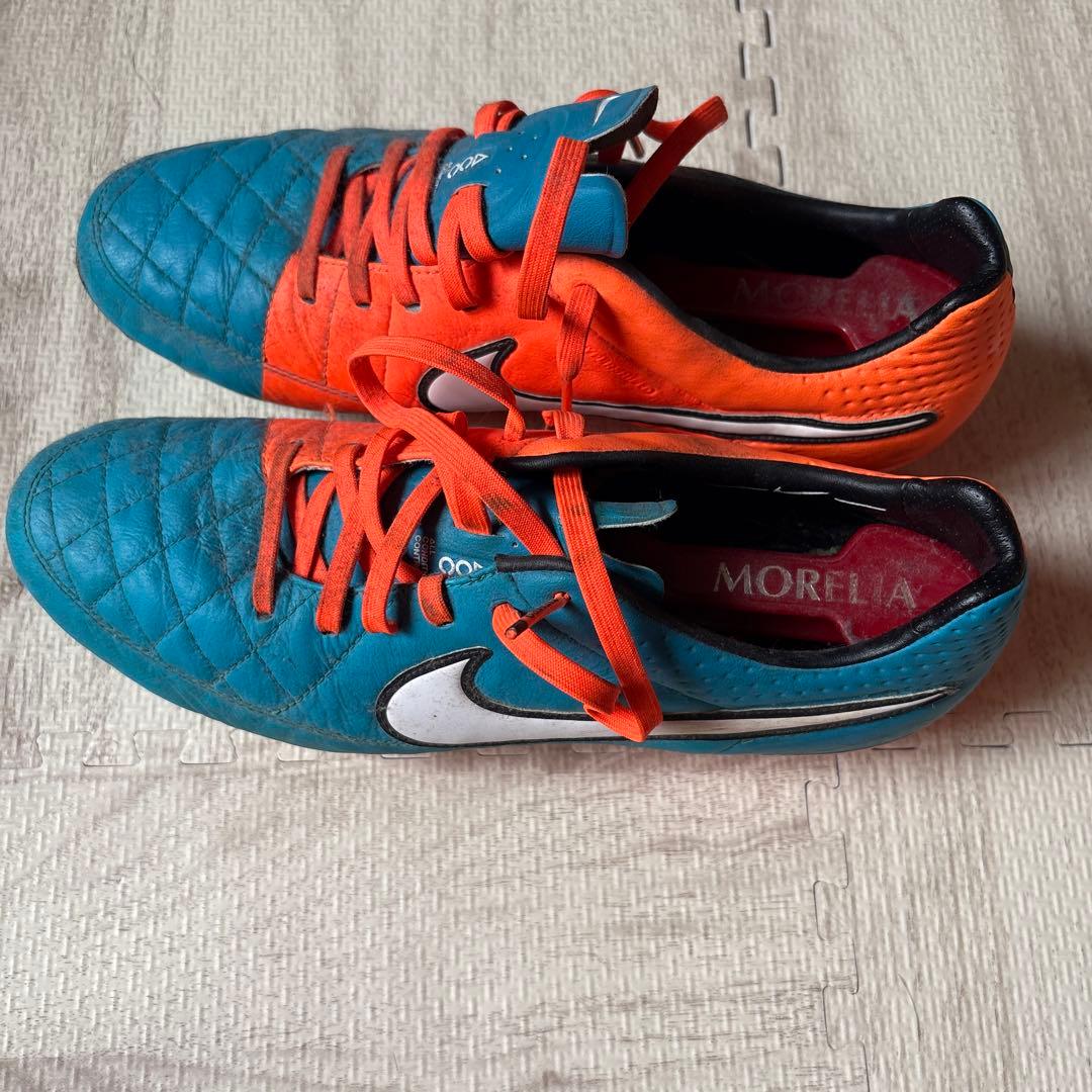 NIKE ティエンポ　サッカーシューズ スパイク 青/オレンジ 26.5cm