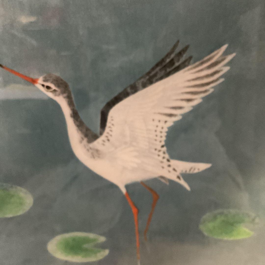 上村淳史 カラーエッチング 【 爽日 】69/198 自筆サイン捺印