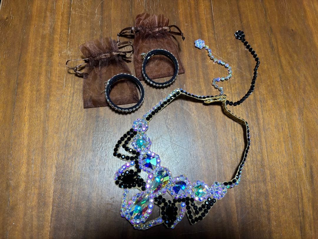 社交ダンスドレス フリンジ ビーズ装飾