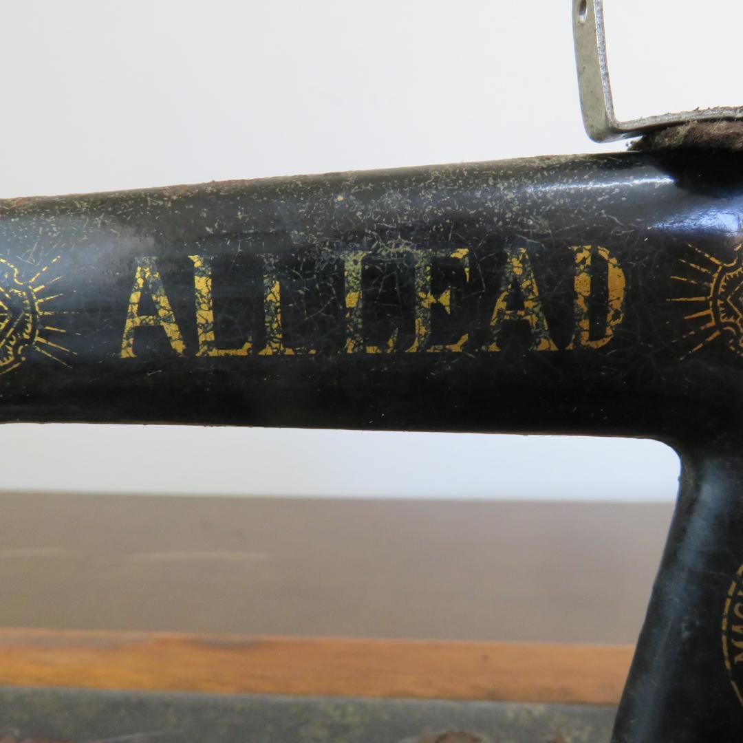 オールリード 初期型 手回しミシン 和製アンティーク 昭和レトロ　オブジェ