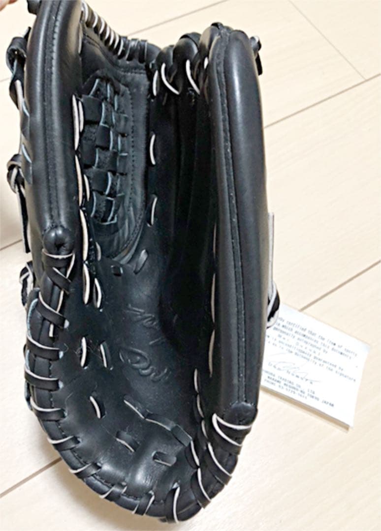 マック鈴木オリジナル硬式グローブ本人直筆サイン入り団野村証明書付き